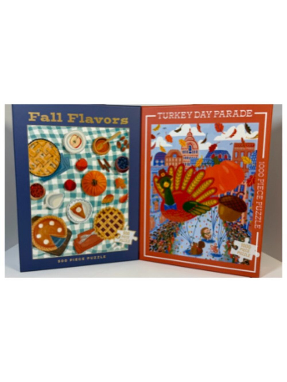 NEW Fall & Thanksgiving Puzzle Bundle 1500 Pieces Fall Flavors + Turkey Day